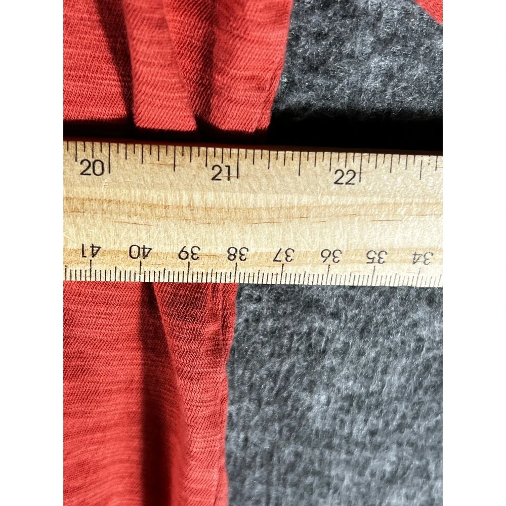 Banana Republic Mens Organic Cotton Vintage Tee Burnt Orange Slub T-Shirt Large